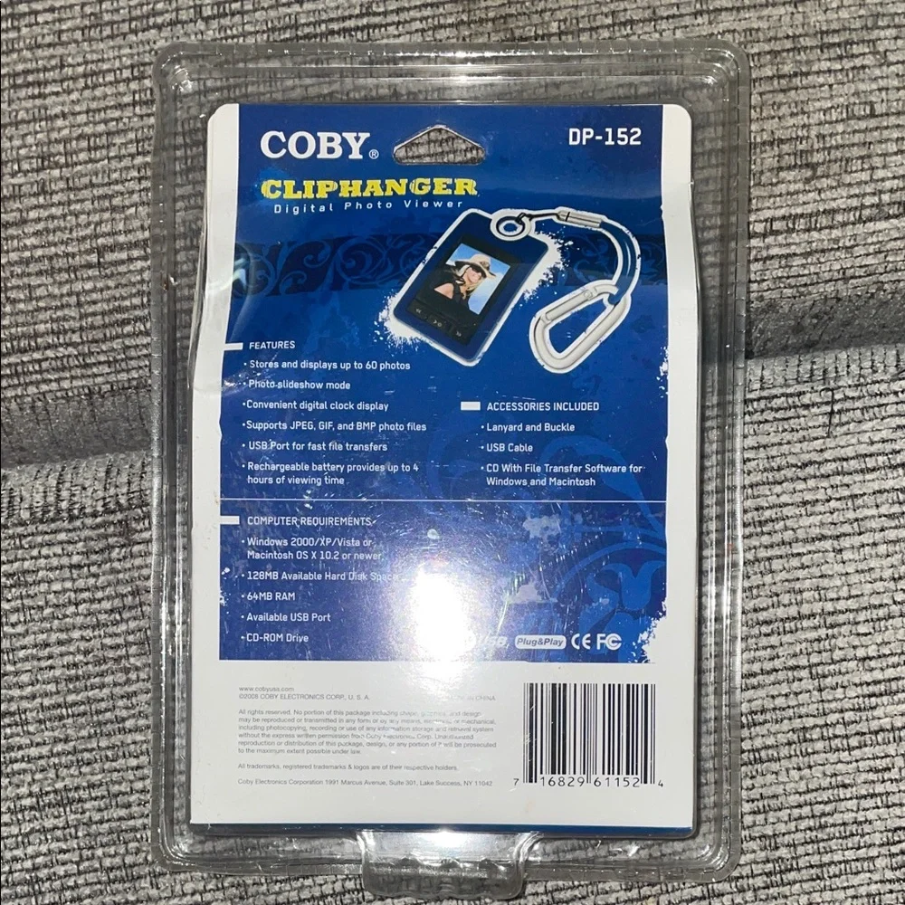 COBY Cliphanger Digital Photo Viewer in Black